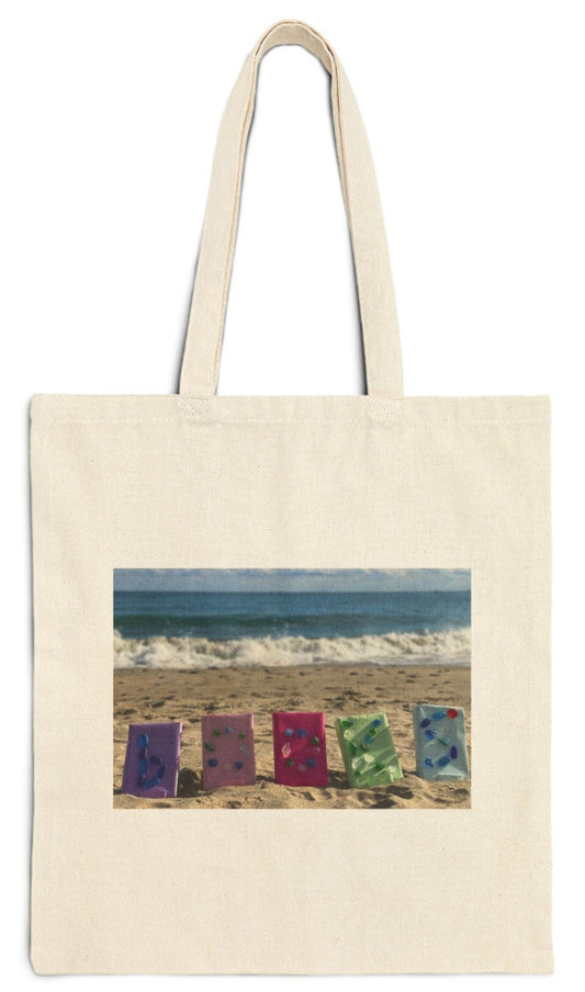 book tote bag 15 x 16 natural color