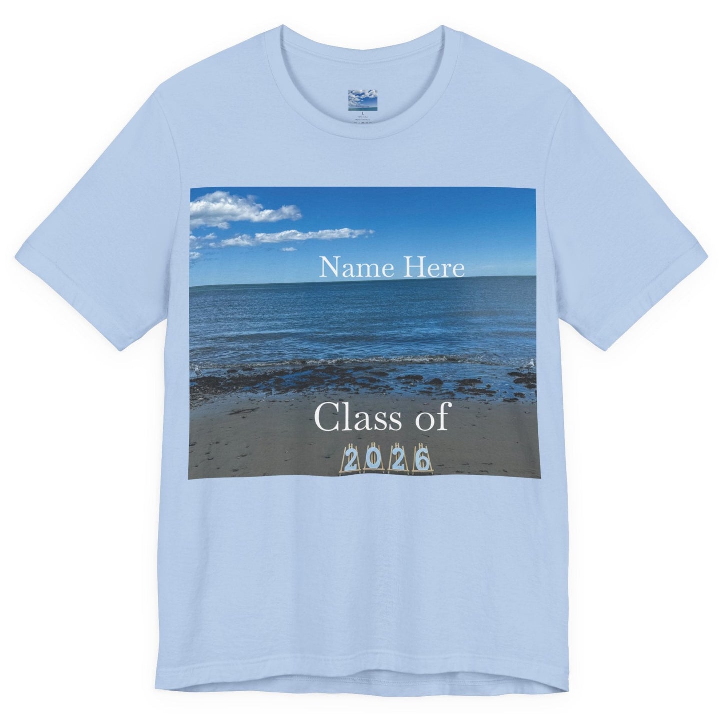 Personalized Class of 2026 T-Shirt - Graduation Gift, Seagulls Design