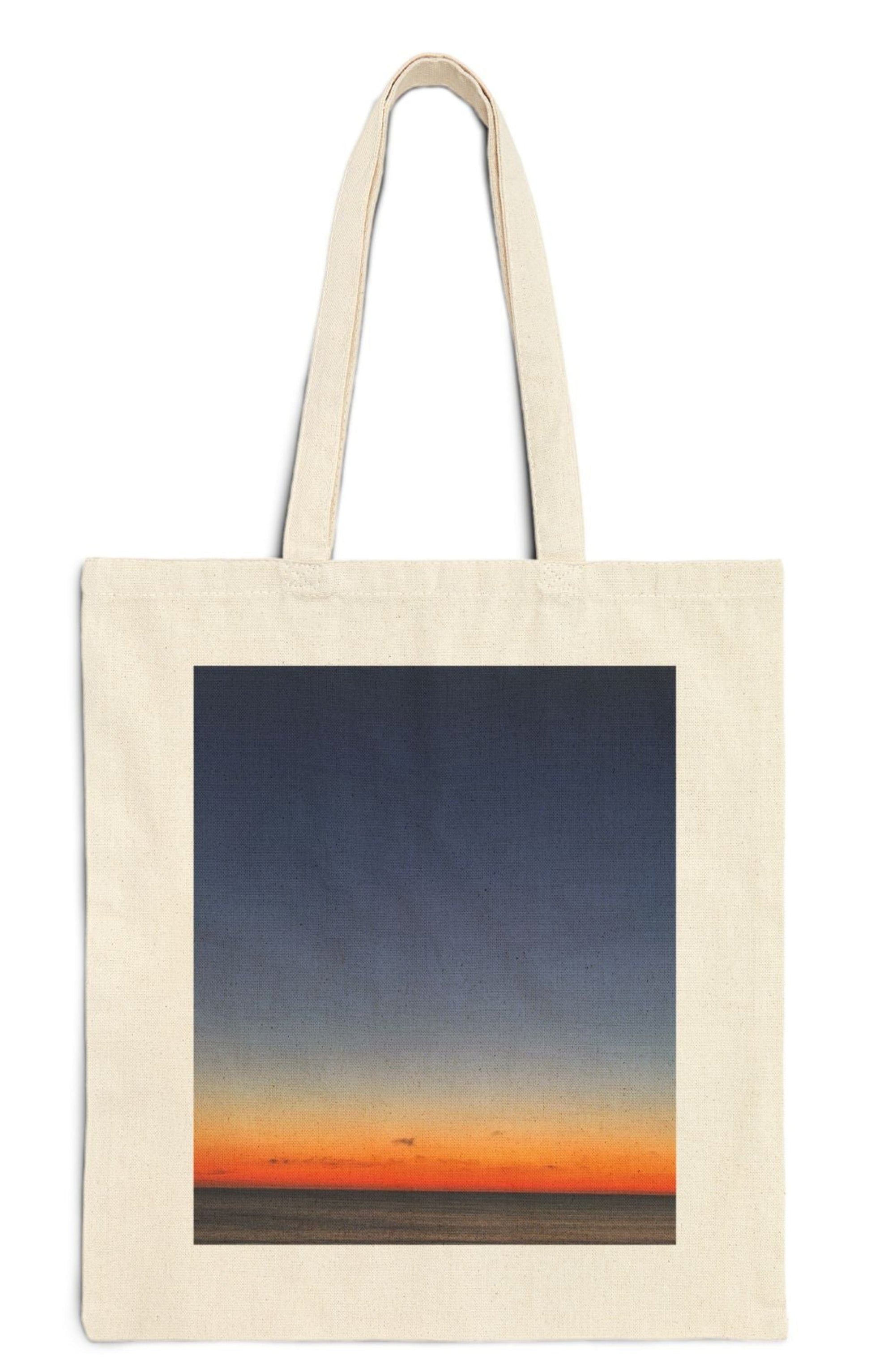 bridesmaid tote bag in natural color cotton canvas daybreak design