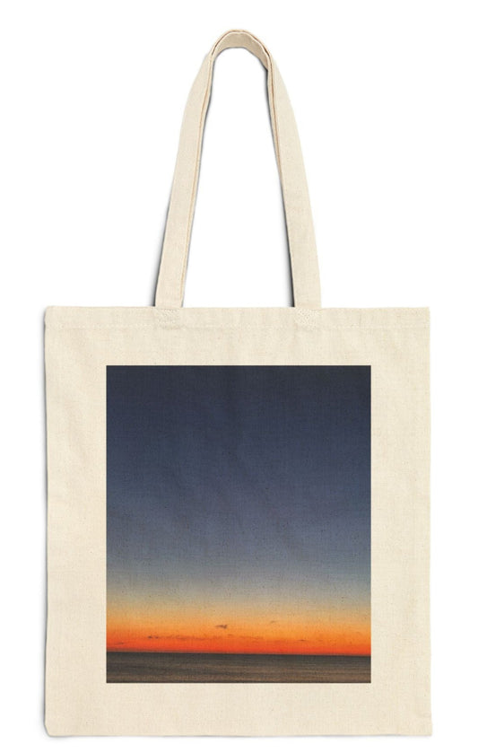 bridesmaid tote bag in natural color cotton canvas daybreak design