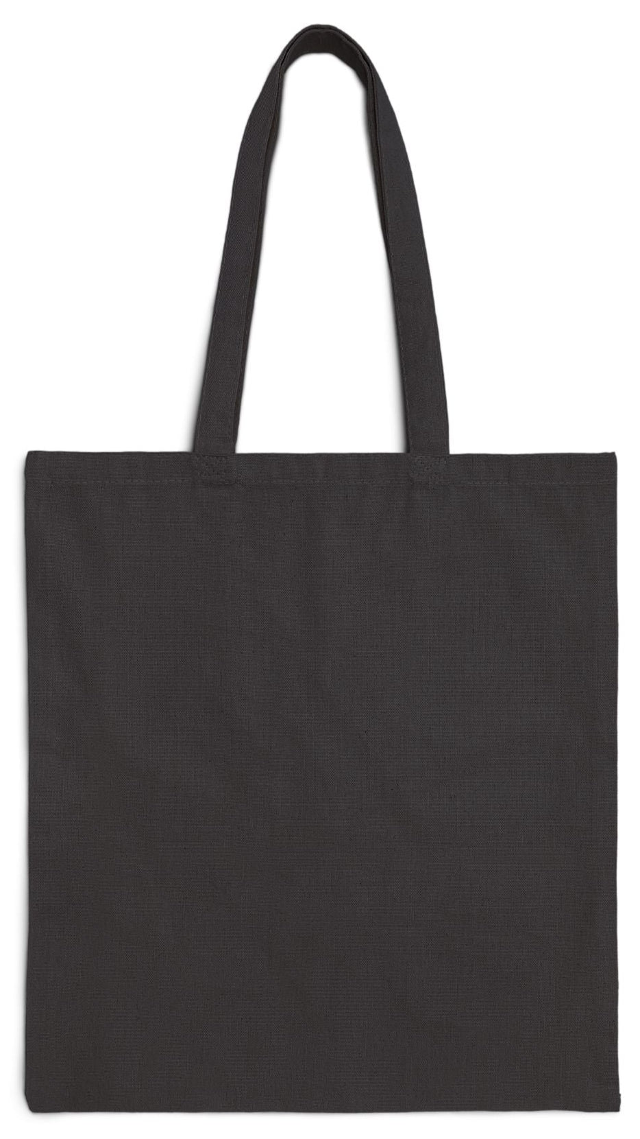 Beach Tote Bag Black 15" x 16" Cotton Canvas Print on One Side. "Mild Waves"