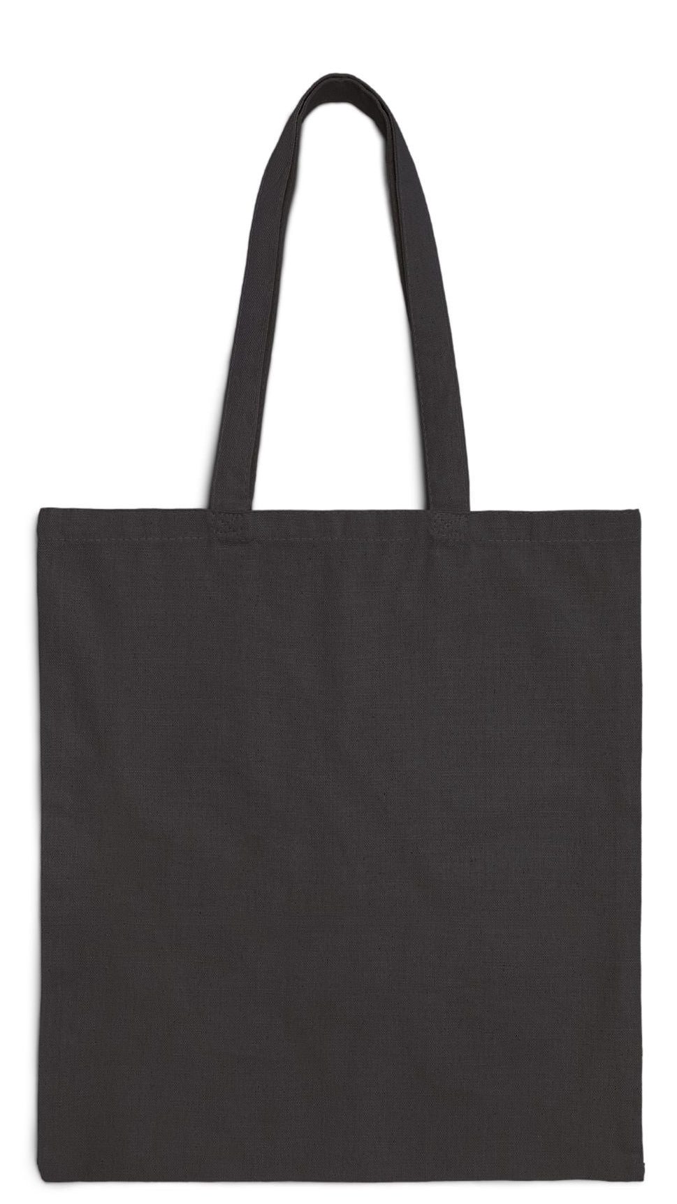 Travel Tote Bag Black 15” x 16” Cotton Canvas Print on One Side. “Beachfront Travel Bag”