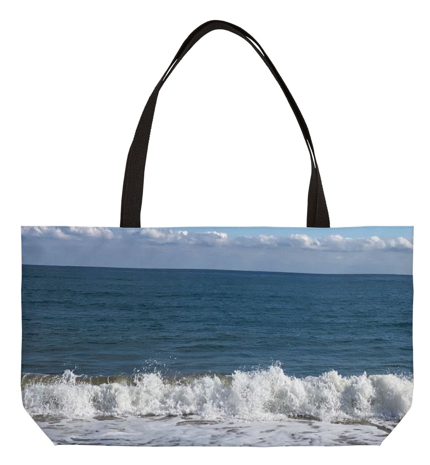 pet's name tote bag back 24 x 13 different coastal design on each side