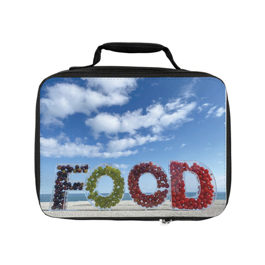 Seashore Lunch Bag in Black insulated with Handle