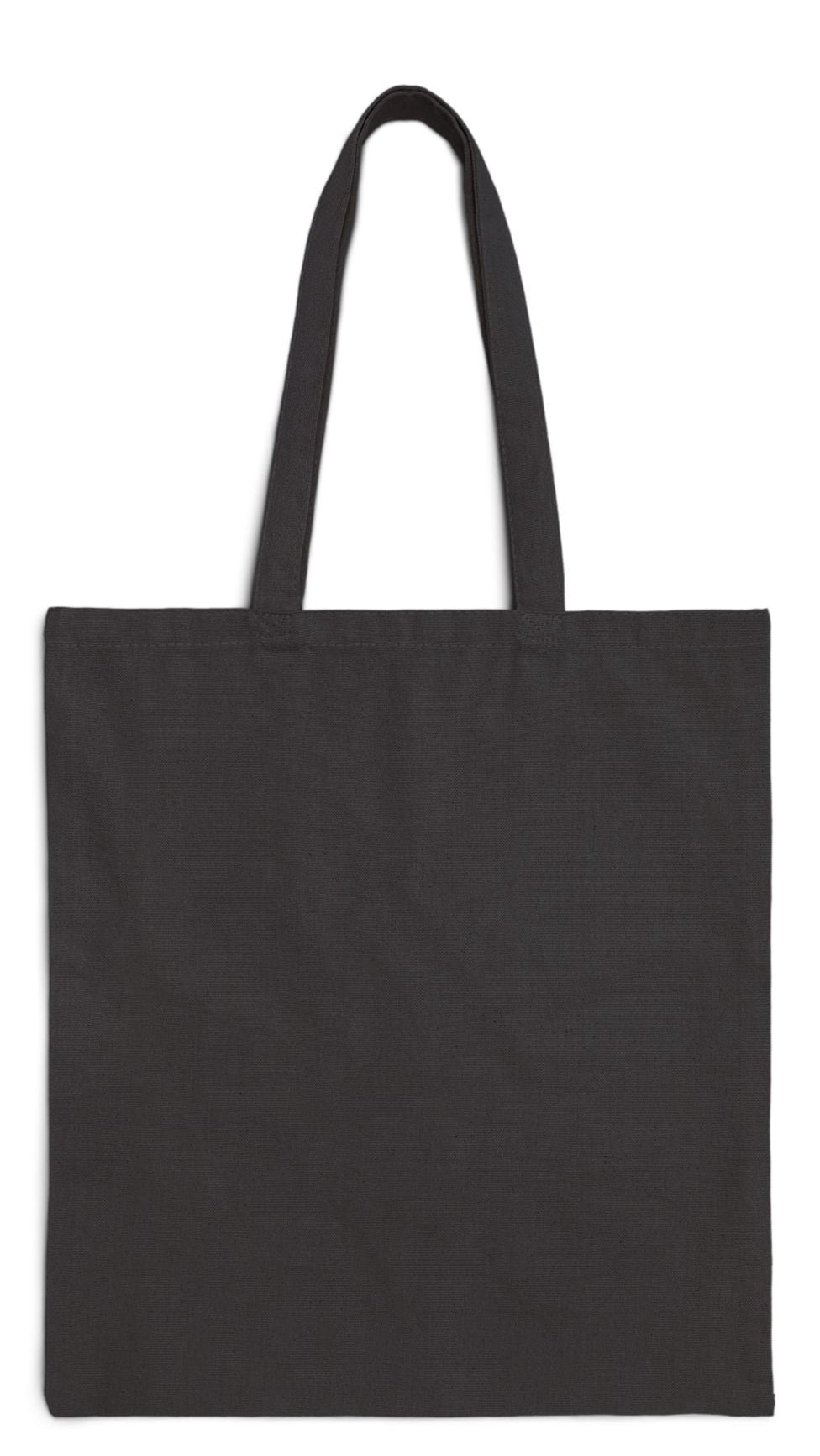 Food Tote Bag Black 15” x 16” Cotton Canvas Print on One Side. "Beachy Food" Bag.