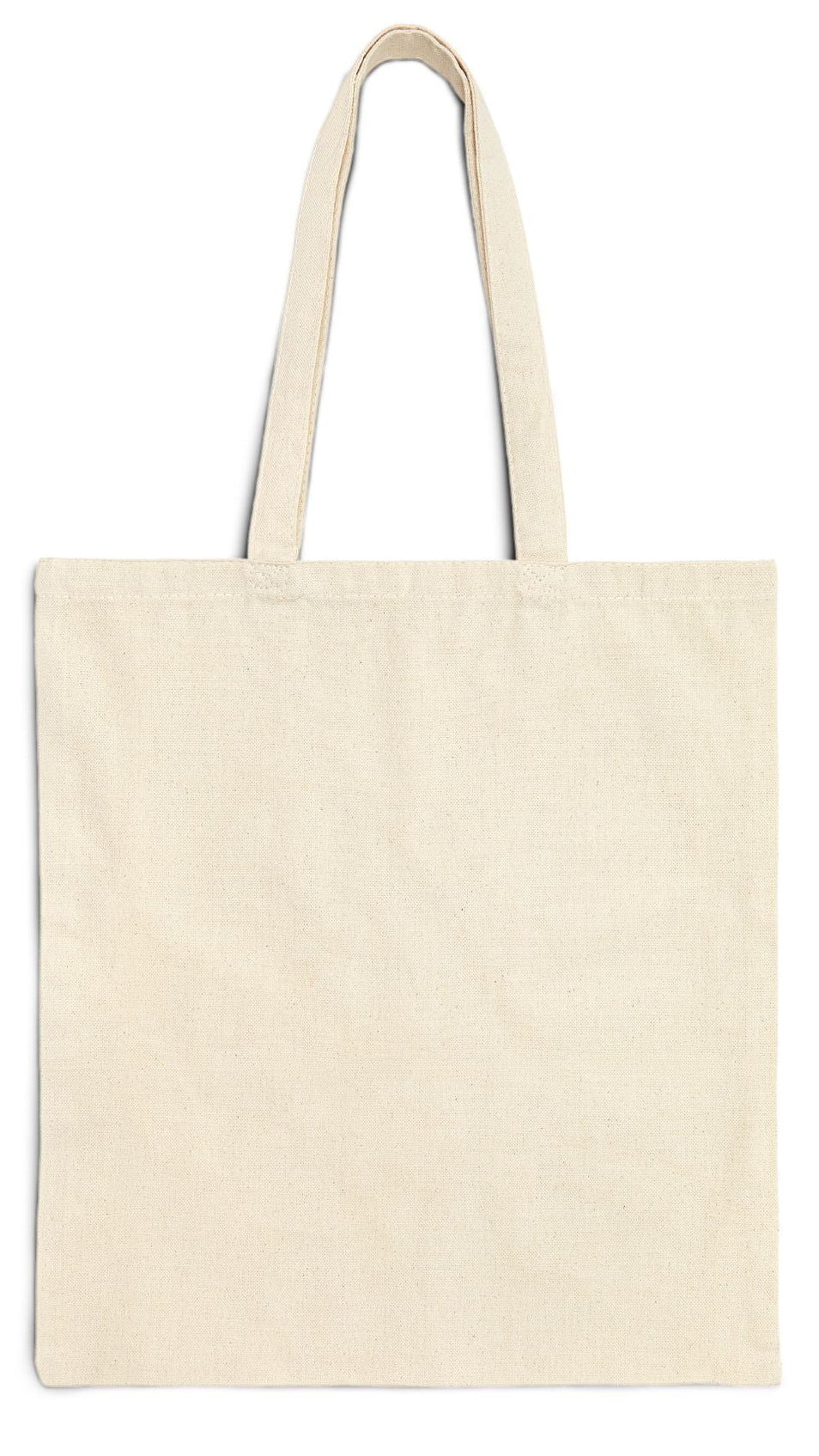 Travel Tote Bag 15” x 16” Natural Color Cotton Canvas Print on One Side. “Beachfront Travel Bag”