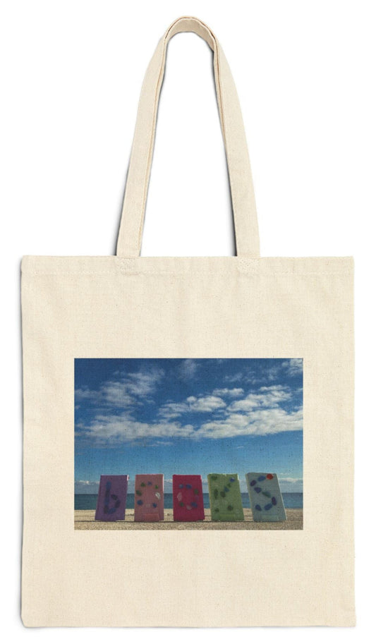 book tote bag natural color 15 x 16