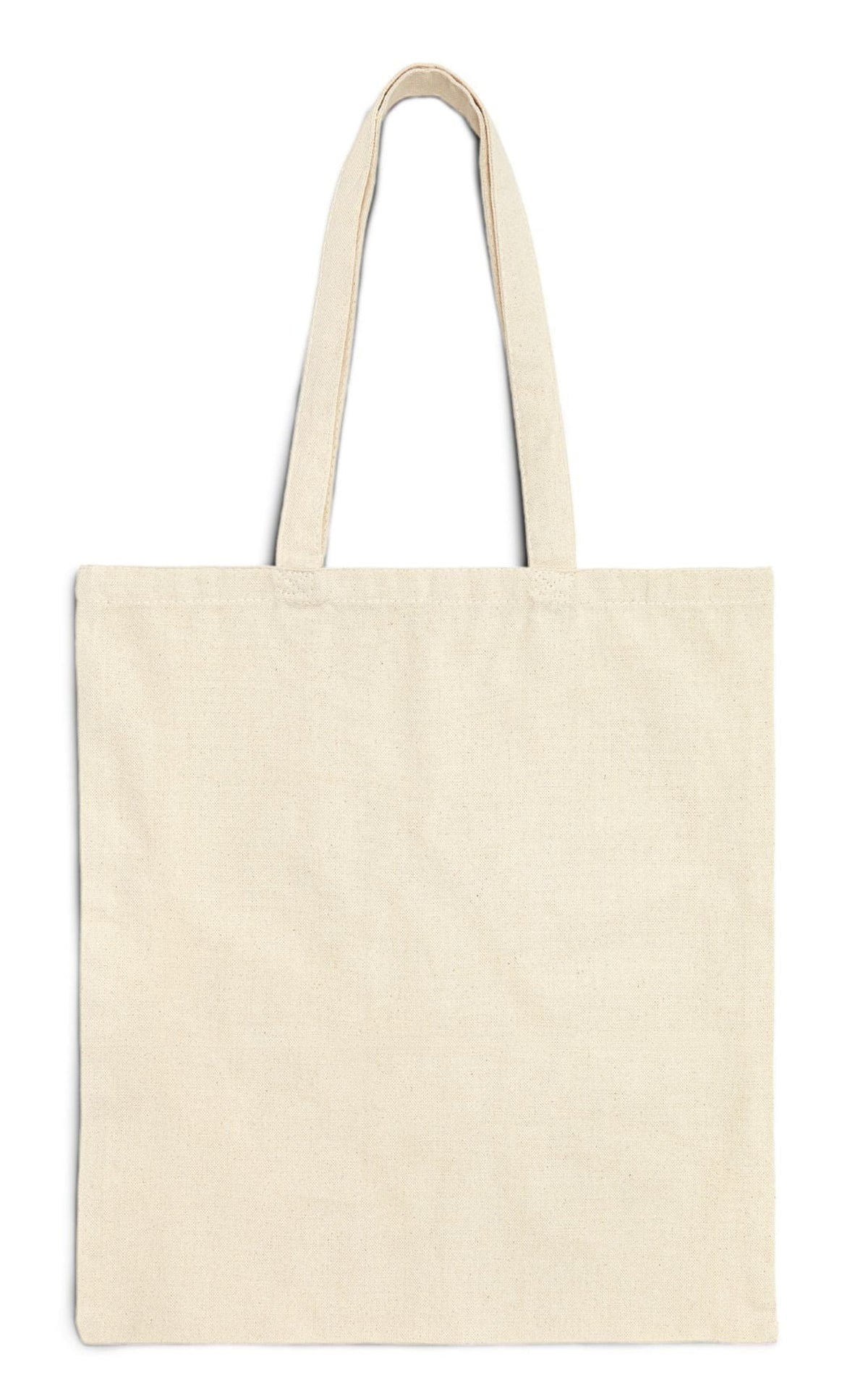 back of pets name tote bag in natural color 15 x 16 seaside brightsky