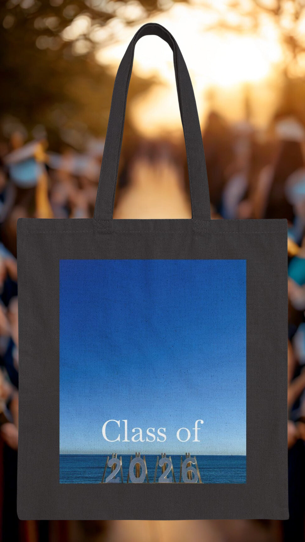 Seaside Class of 2026 Tote Bag Black - Graduation Gift