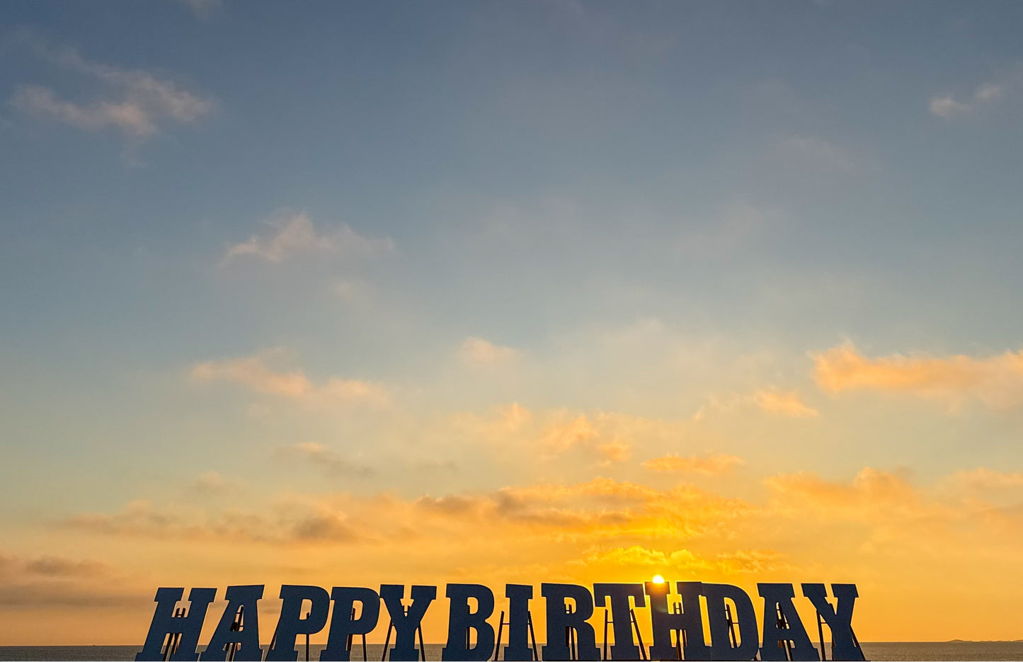Digital Birthday Card| Sea Sunrise Happy Birthday| Send or Print
